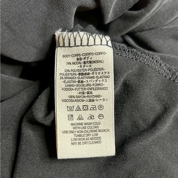 FREE PEOPLE Cupro Criss Cross Cap Sleeve Minidress/Tunic In Black Sz S/M ✨EUC✨ - Picture 7 of 8